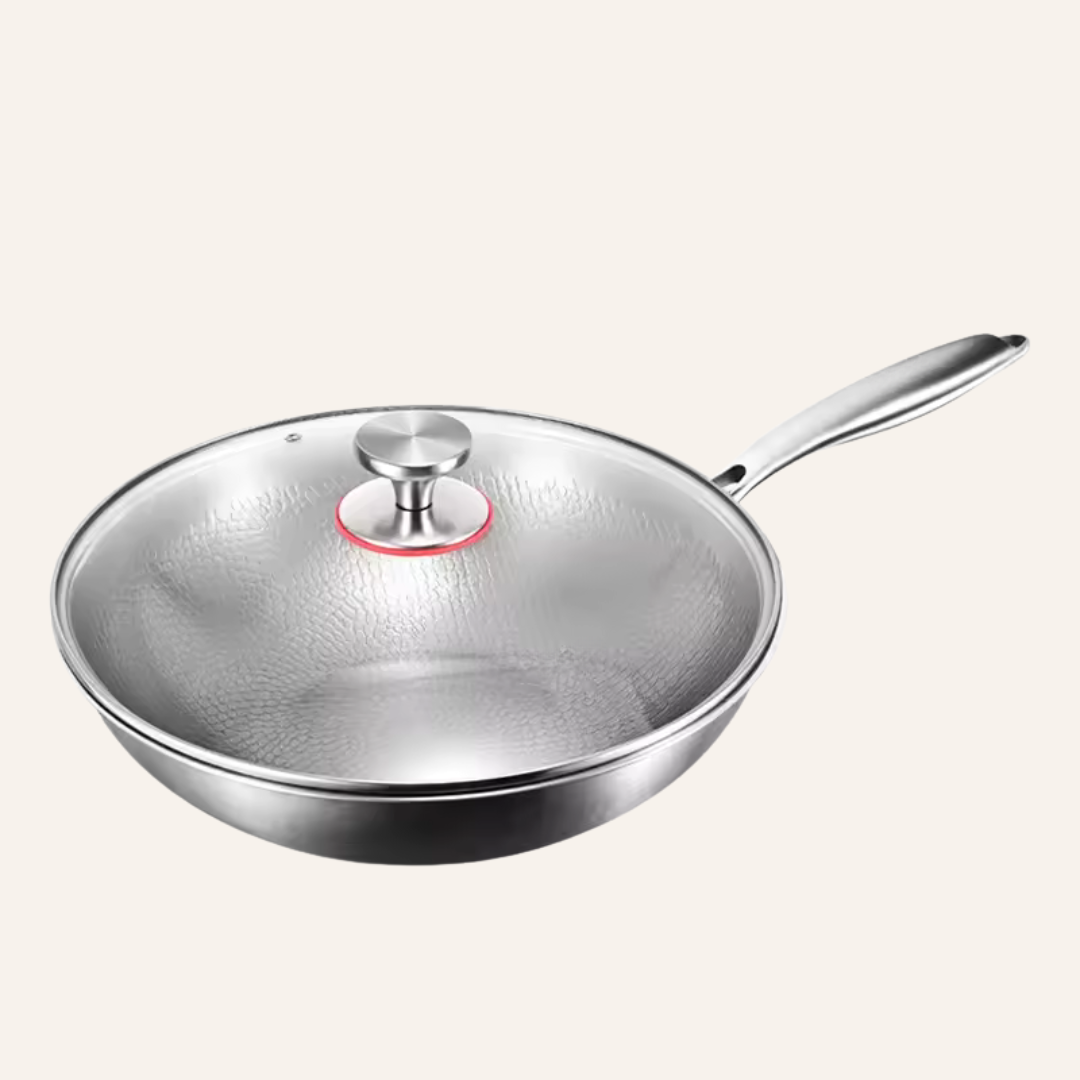 Wok in Titanio Fondo Piatto