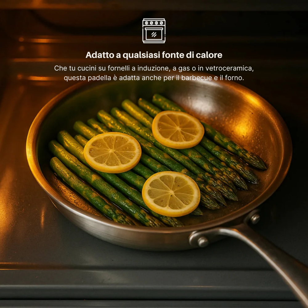 Wok in Titanio Fondo Piatto