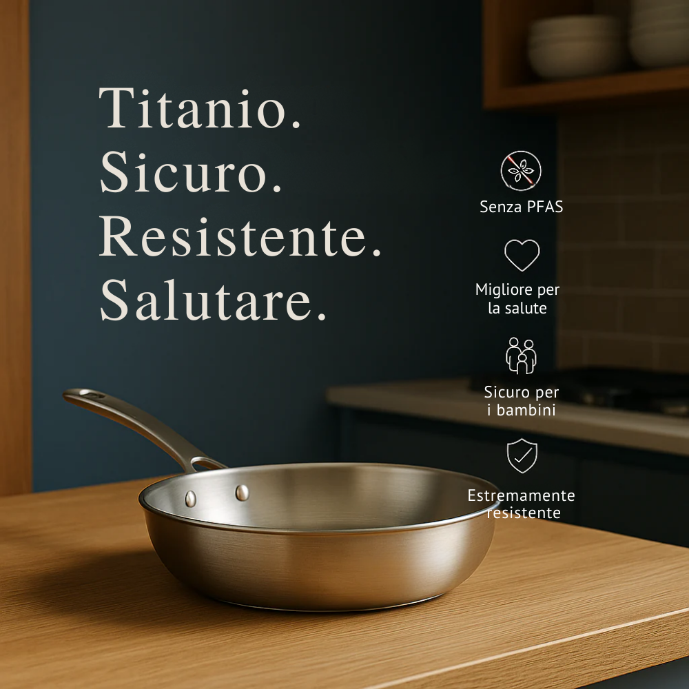 Padella Martellata in Titanio