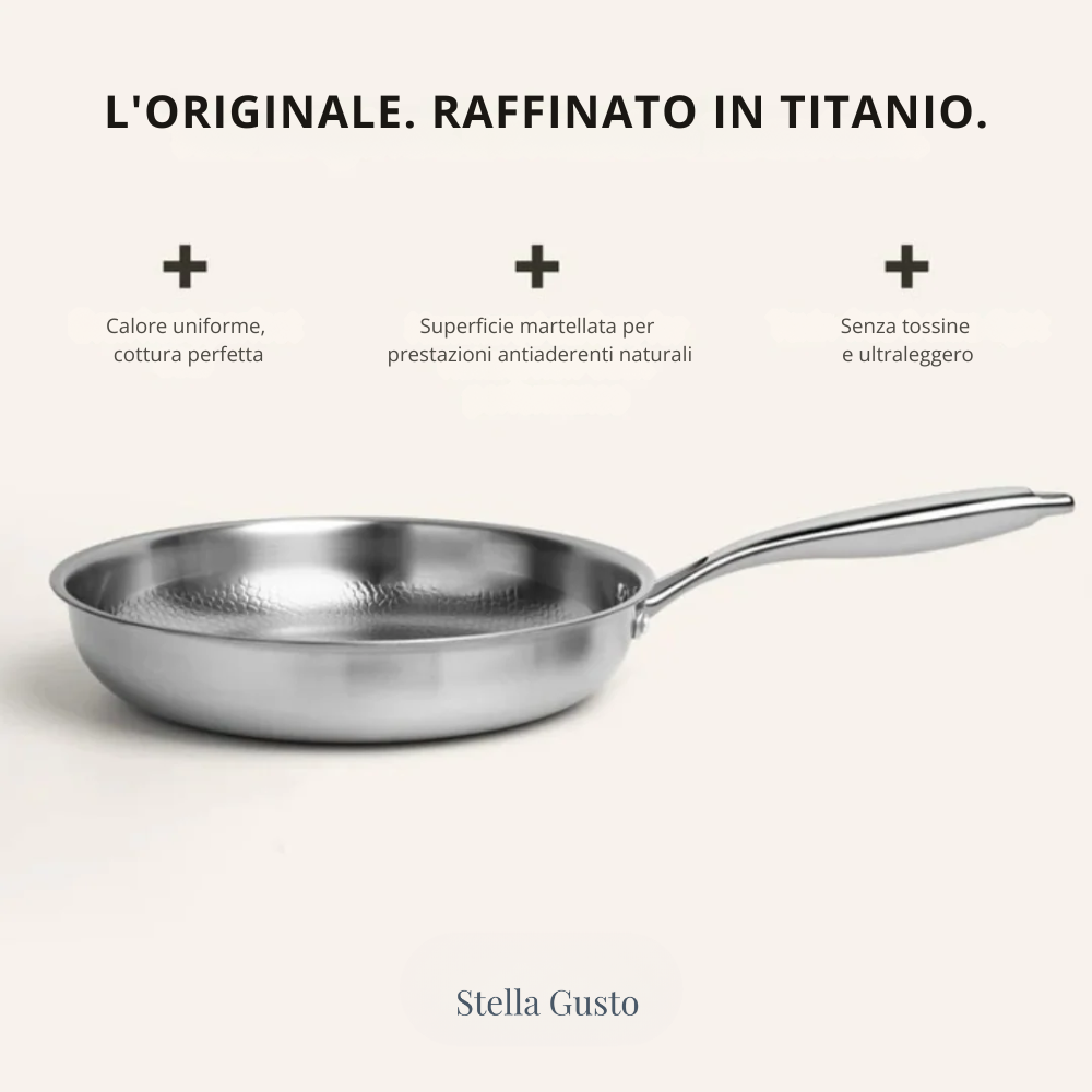Padella Martellata in Titanio