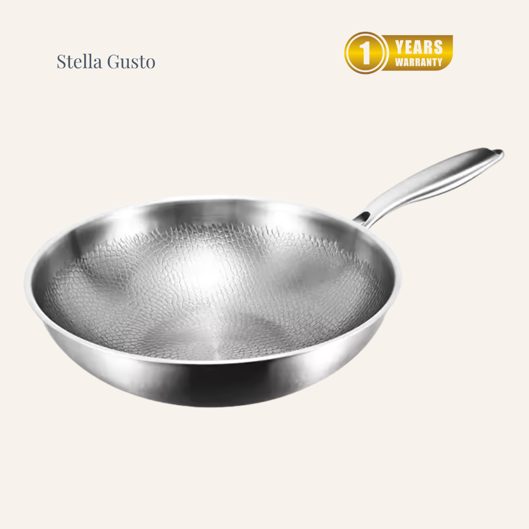 Wok in Titanio Fondo Piatto